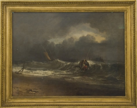 Fishermen Upon a Lee-Shore in Squally Weather