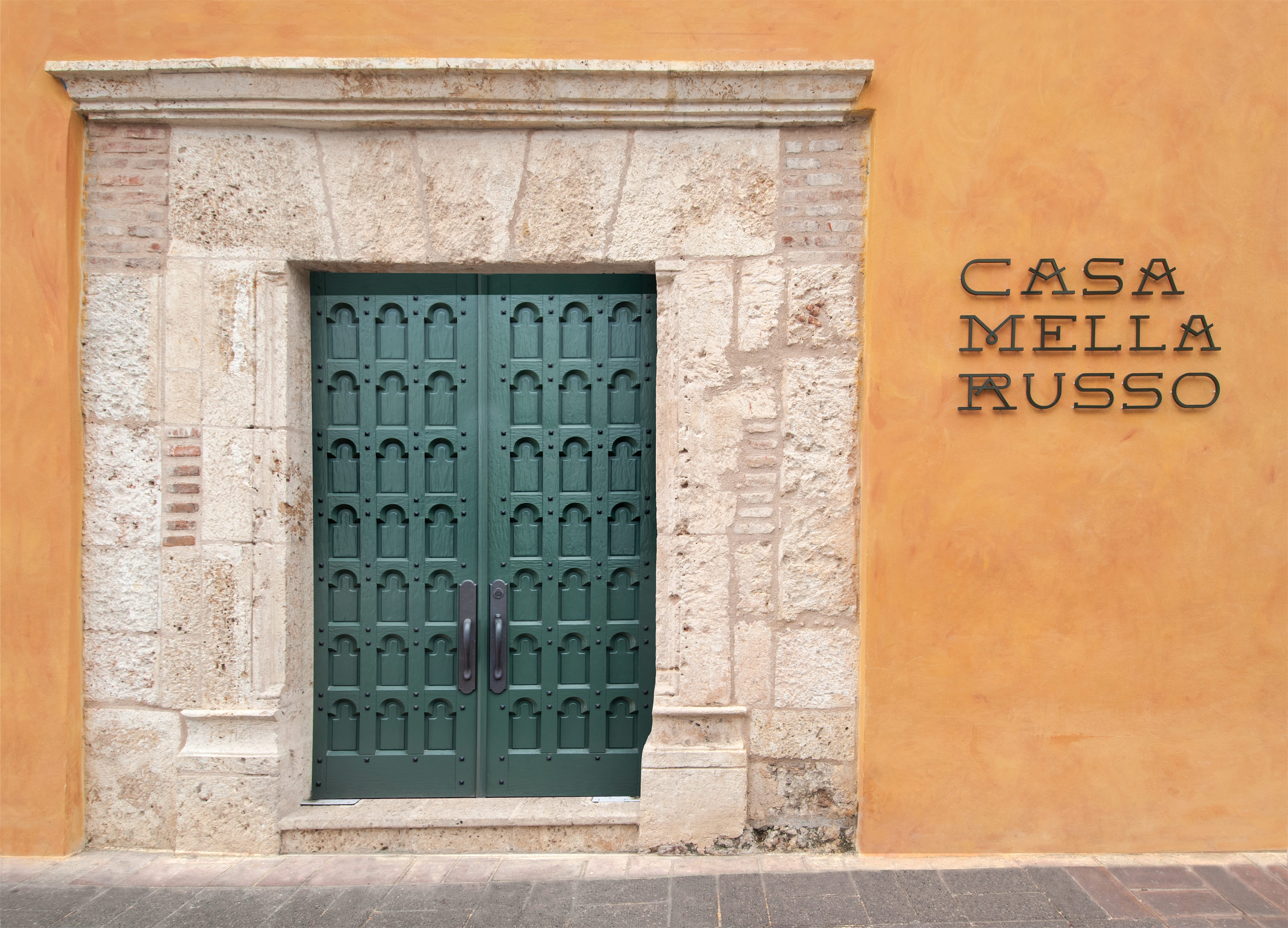 Entrance to Casa Mella Russo, Santo Domingo, Dominican Republic