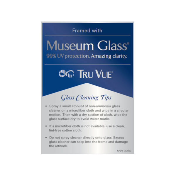 museum glass cleaning stickers