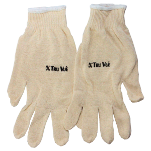 tru vue branded cotton gloves