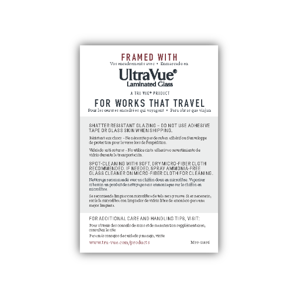 M99-01495 UltraVue Laminated Glass Stickers for Traveling Works