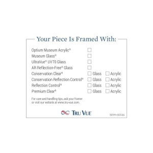 checkbox sticker for tru vue products