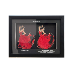 M99-01699 Optium Museum Acrylic Red Dance Counter Display