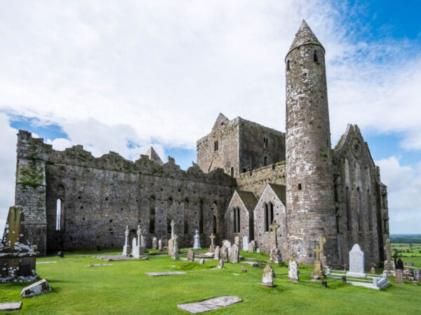 Photo of Rock of Cashel in Ireland after edits
