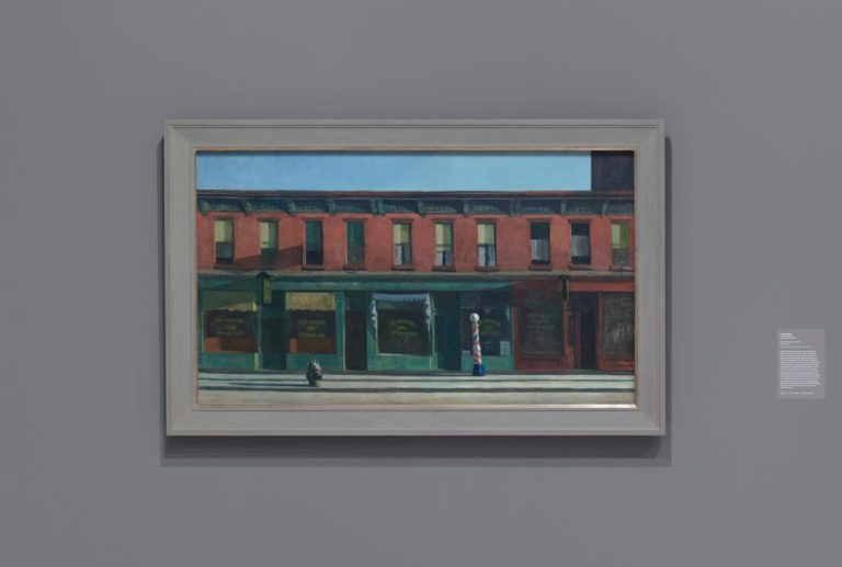 "Early Morning Sunday", Edward Hopper, 1930, Oil on Canvas, 35 3/16 in x 60 1/4 in (89.4 cm x 153 cm) Photo courtesy of the Whitney Museum of Art, ©