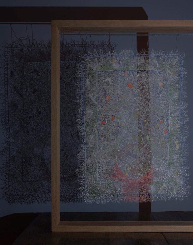 Detail of ‘Furious’ installed in the double frame