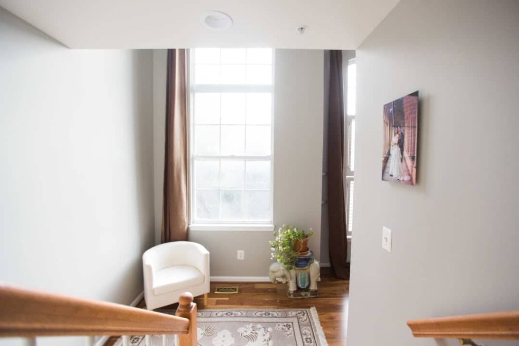 Photo print displayed in the sunniest spot of a room.