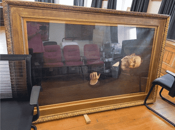 'Portrait of Captain Josiah Thomas (Before)'. Photo courtesy of Sarah Cove, ACR.