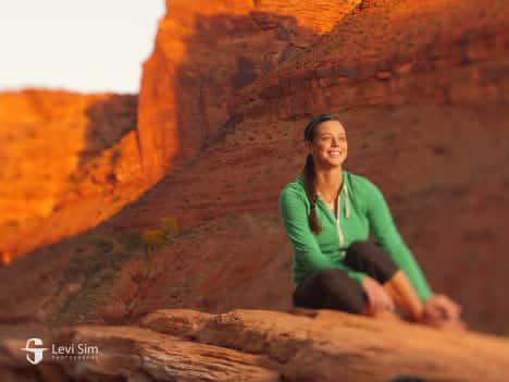 Portrait photograph by Levi Sim featuring natural light and vivid detail, ideal for TruLife Acrylic display.