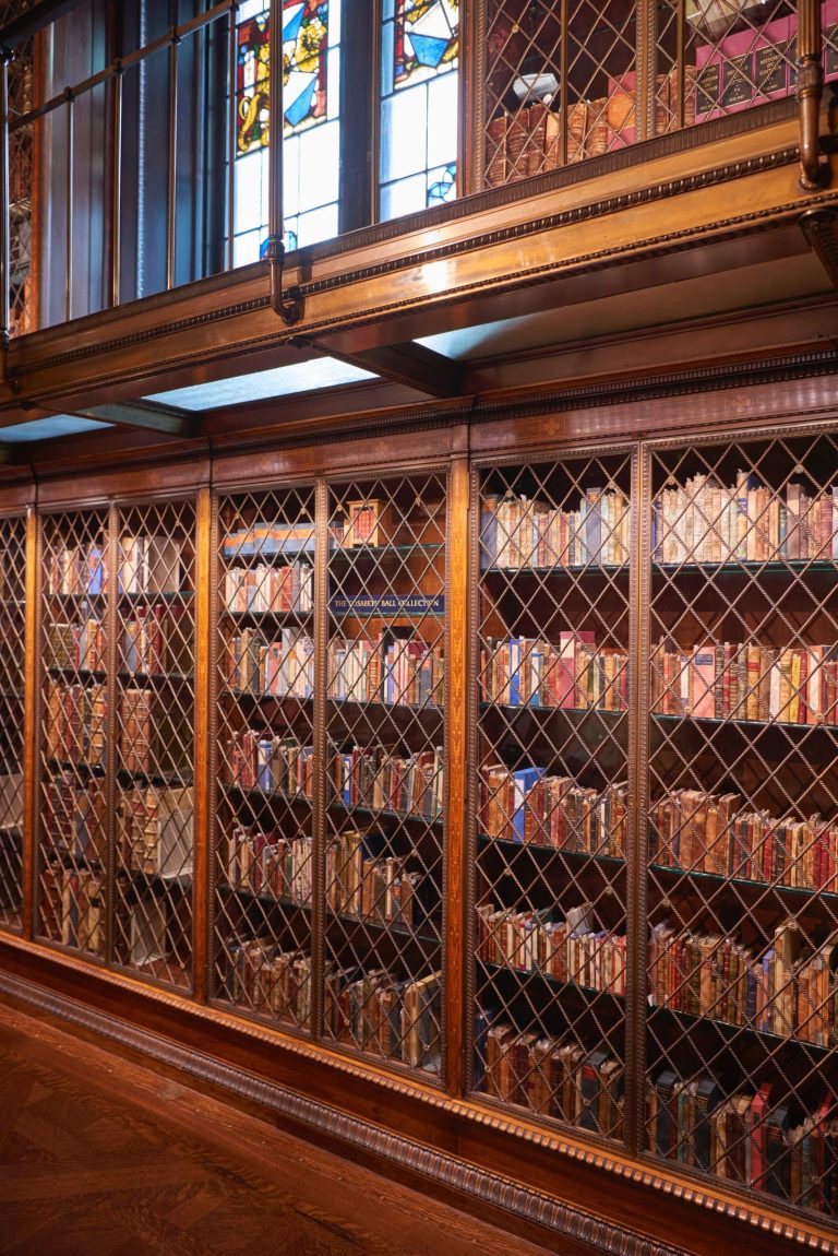 Book cabinet doors in Mr. Morgan's Library (East Room). After restoration. The Morgan Library & Museum, New York, New York. Photography by Graham
Haner, 2010. Copyright The Morgan Library & Museum.