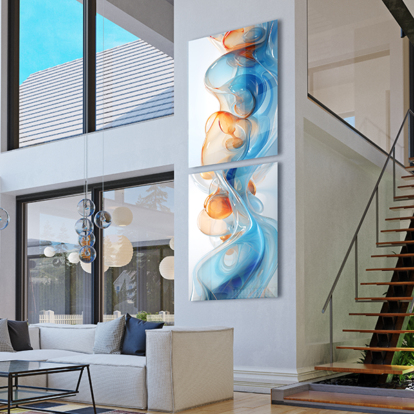 Metal Panels in Living Room