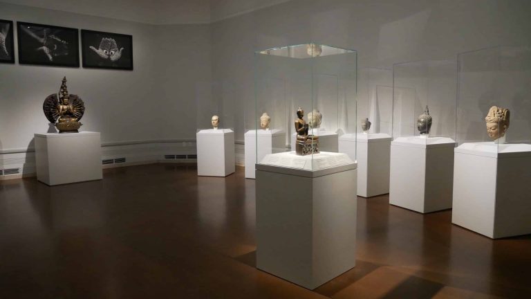 Installation view of the Buddha Shakyamuni in the exhibition "Boundless: Stories of Asian Art" at the Asian Art Museum. Photo credit: Geneva Griswold.
Courtesy of the Seattle Asian Art Museum.