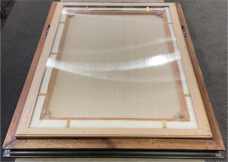 Frame Package for portrait of Dame Margaret Turner Warwick by David Poole (1992)