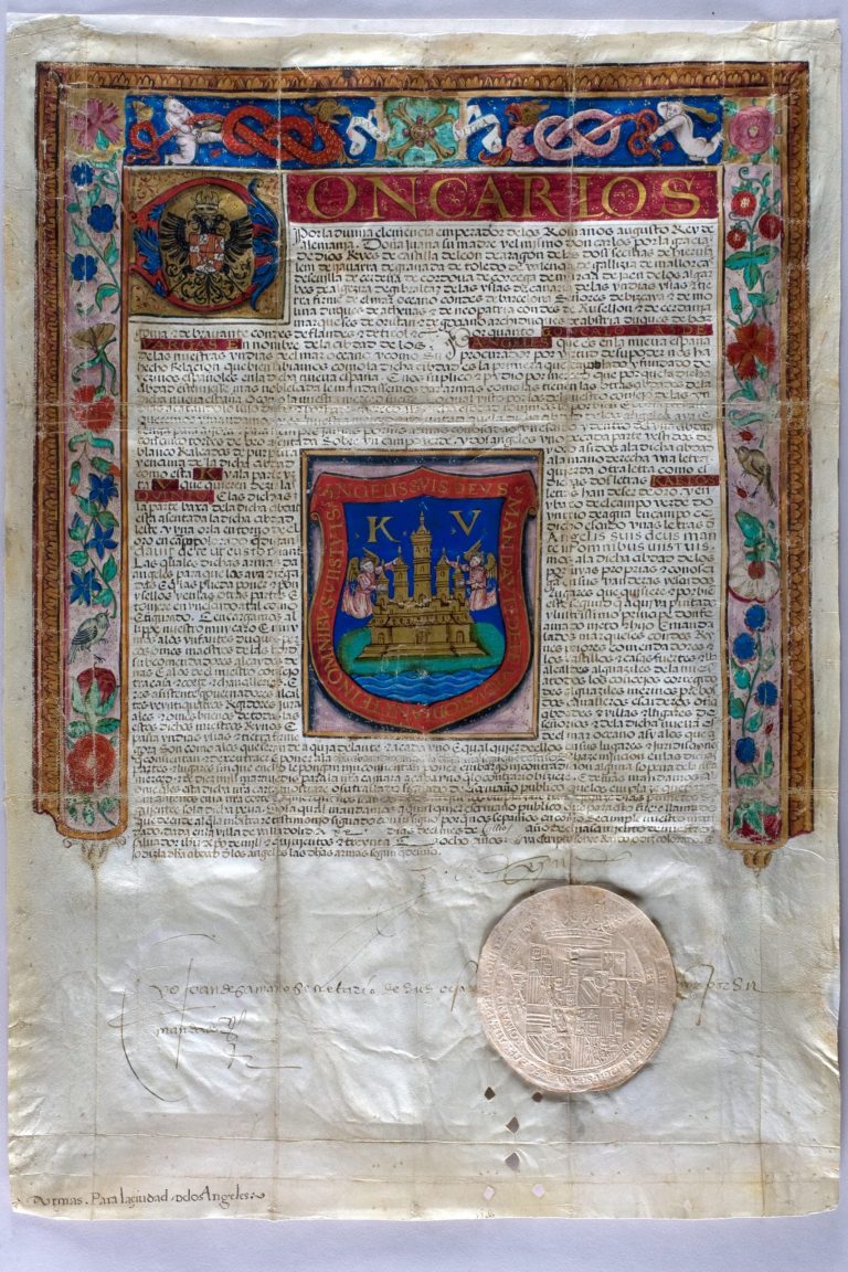 Royal Provision issued by Queen Isabella of Portugal in 1538. Archivo General Municipal de Puebla, Ayuntamiento de Puebla© 2018.