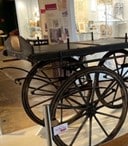 Custom-made barrier used by the Trowbridge Museum to exhibit a Funeral Bier from 1889