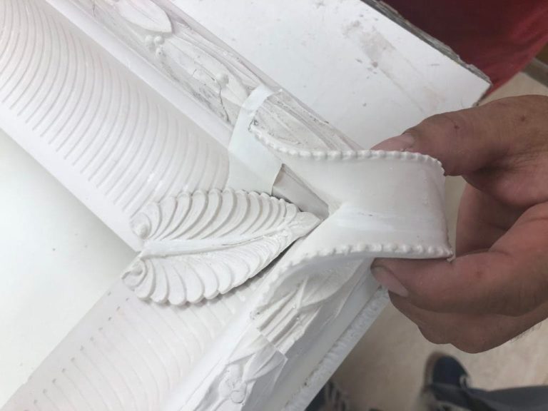 Corner detail of Rossiter replica frame