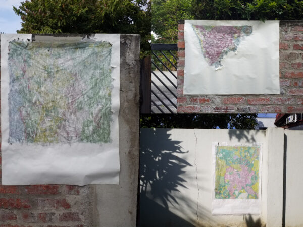 aesthetics of presentation The process of drying different ply from the topographical map